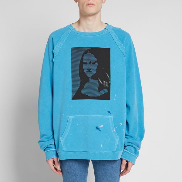 Maison margiela mona lisa print sweatshirt clearance