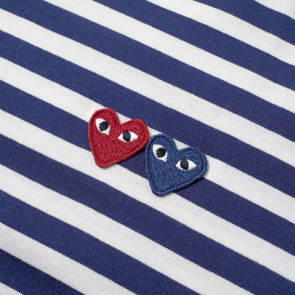cdg double heart long sleeve