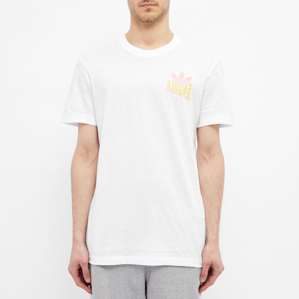 adidas multi logo tee