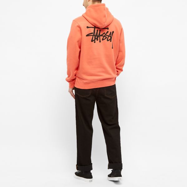 stussy peach hoodie