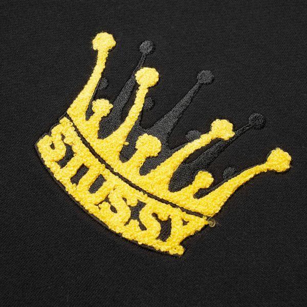stussy chenille crown hoodie