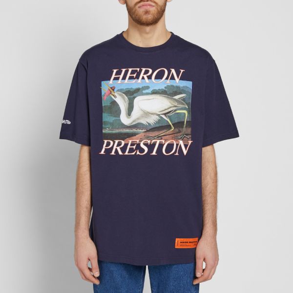 Heron preston blue t shirt clearance