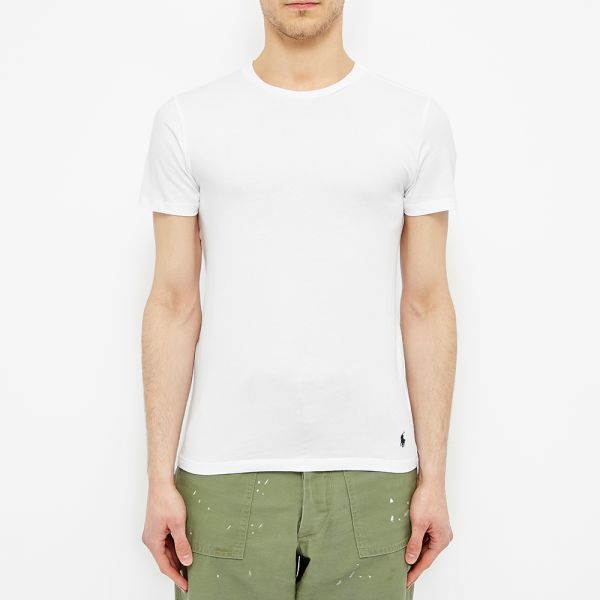Polo Ralph Lauren Crew Base Layer Tee 2 Pack White END. (US)