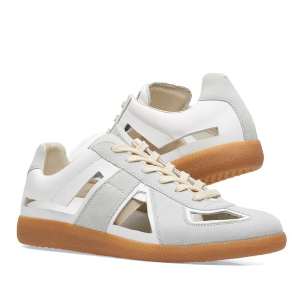 maison margiela cut out sneakers