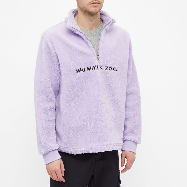 Mki sherpa quarter zip lilac clearance