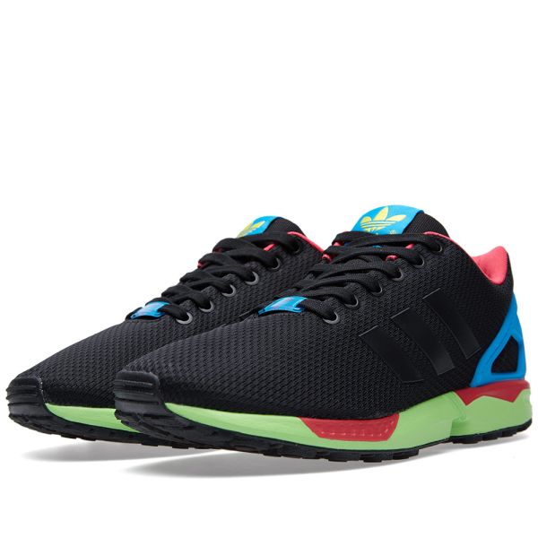 adidas zx flux black and green