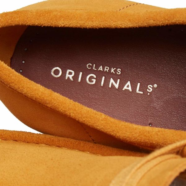 clarks wallabee tumeric suede
