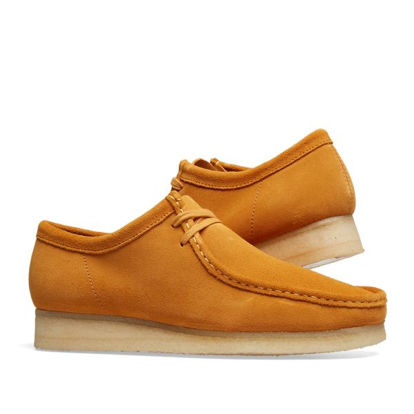 clarks wallabee tumeric suede