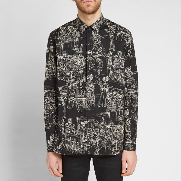 Saint laurent day of the dead shirt Clearance
