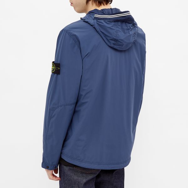 Stone island nylon garment dyed hooded jacket Outlet