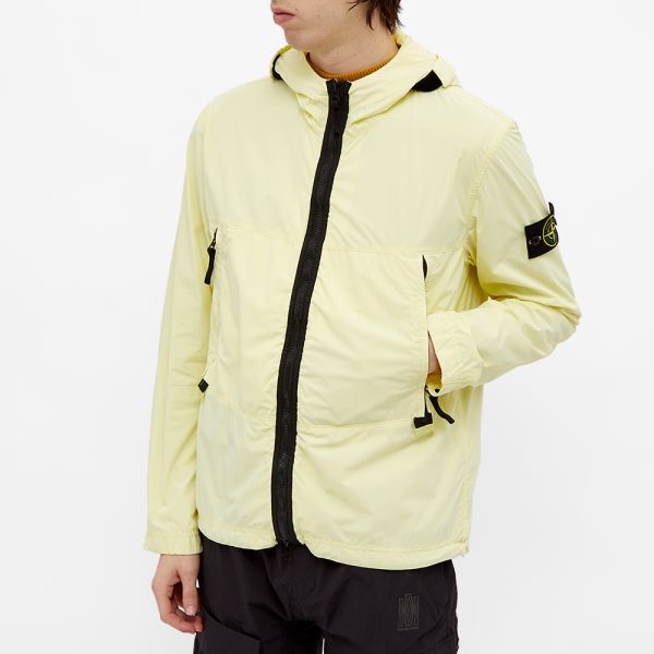 Stone island nylon garment dyed hooded jacket Outlet