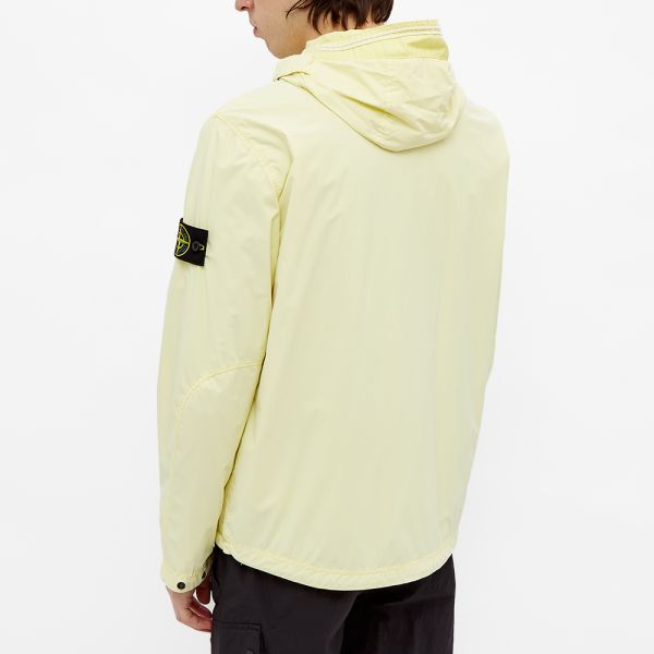 Stone island nylon garment dyed hooded jacket Outlet