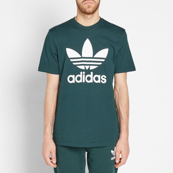 adidas trefoil tee green