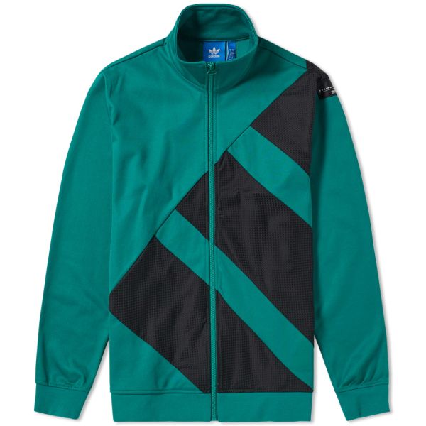 Adidas EQT Track Top Black \u0026 Sub Green | END.