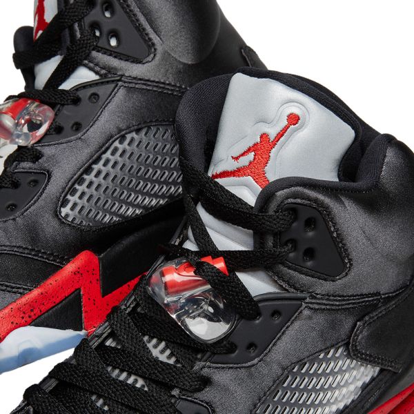 air jordan retro 5 black university red