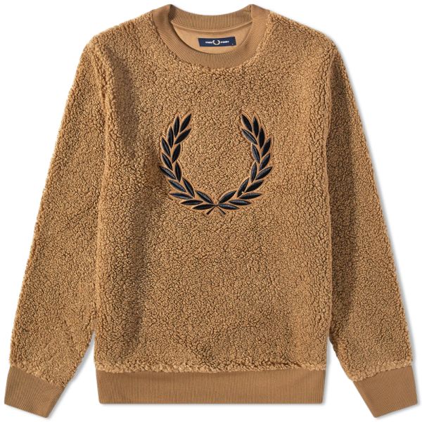 Fred Perry Authentic Fleece Crew Sweat Shaded Stone END. (AU)