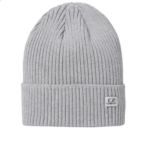 cp company beanie grey