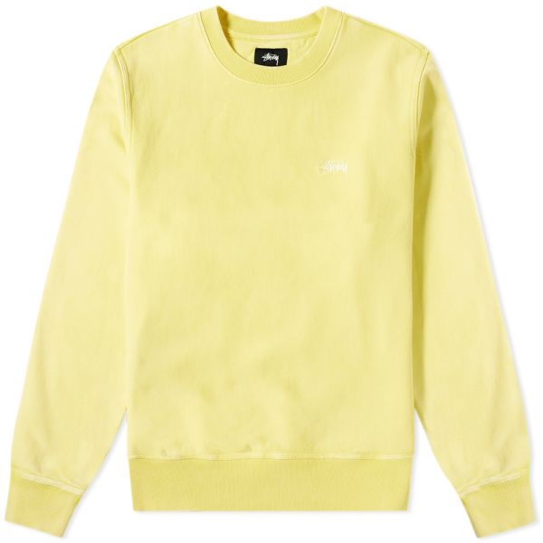 Stussy yellow sweatshirt clearance