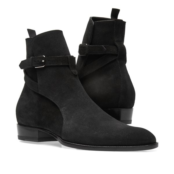 wyatt harness boots in suede