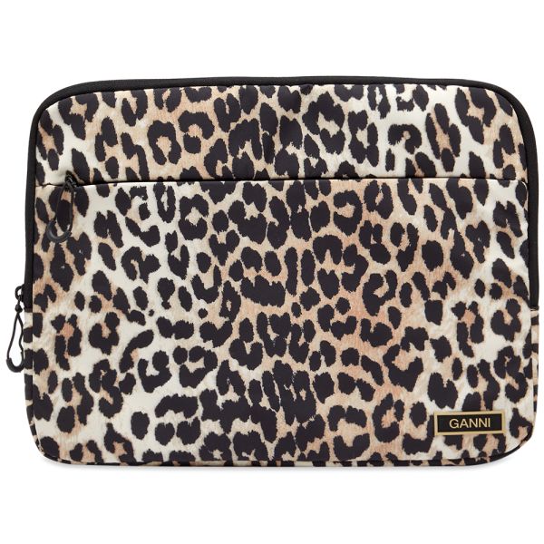 GANNI Laptop Sleeve 13 Leopard END. (DE)