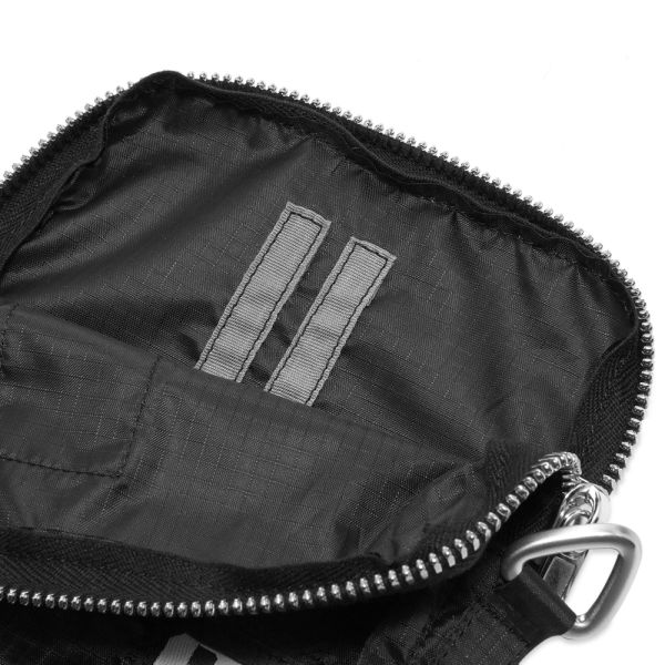 small black zipper pouch