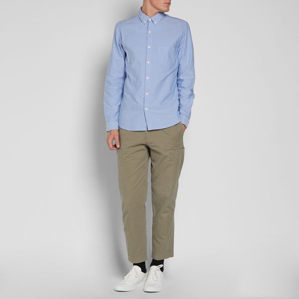Folk Button Down Oxford Shirt Sky Blue End