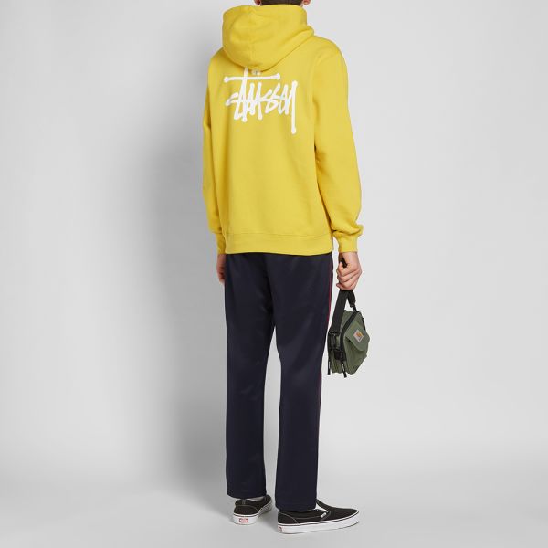 stussy yellow hoodie