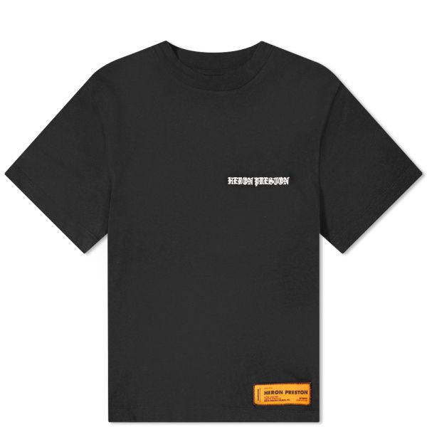 Heron Preston Gothic Logo Baby Tee Black & White END. (KR)