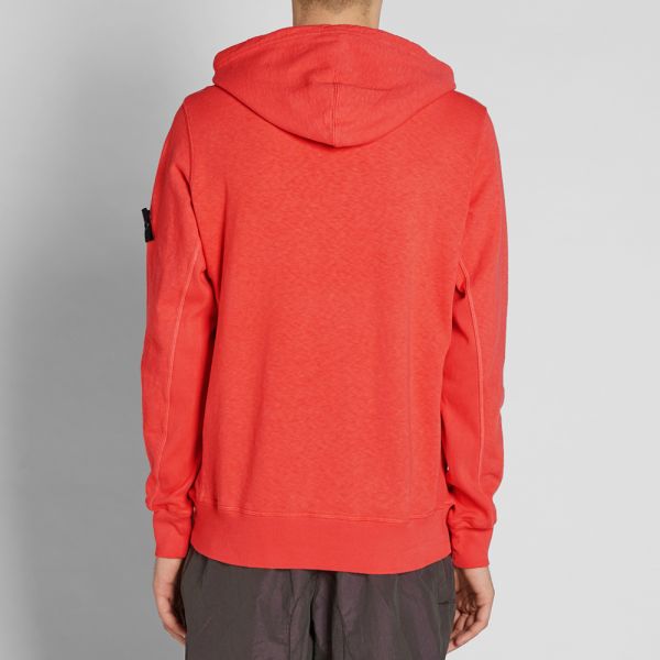 stone island coral hoodie