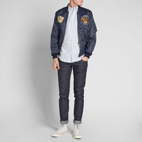 rrl cotton flight jacket