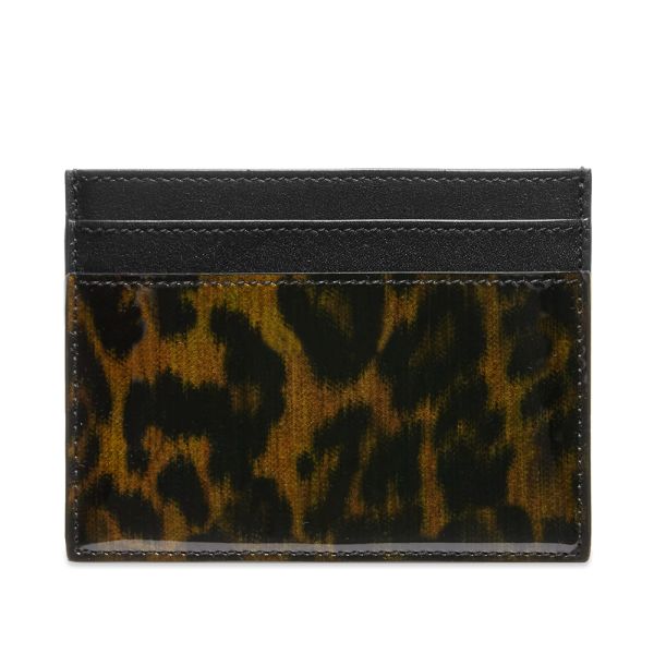 leopard print card wallet