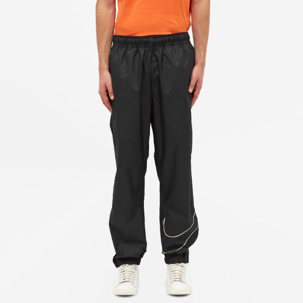 nike fossil & black track pants