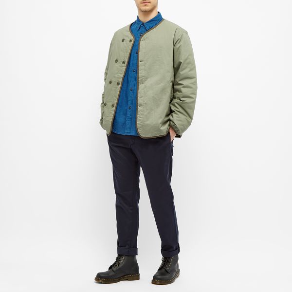 Nanamica Collarless Down Jacket Cedar
