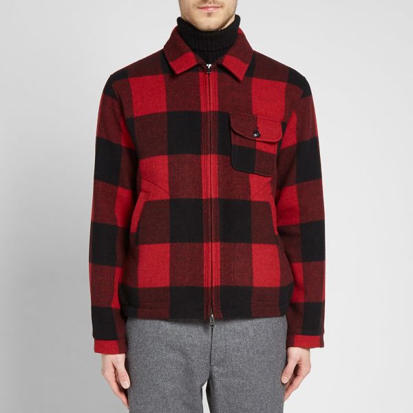 Woolrich Buffalo Zip Overshirt Red 