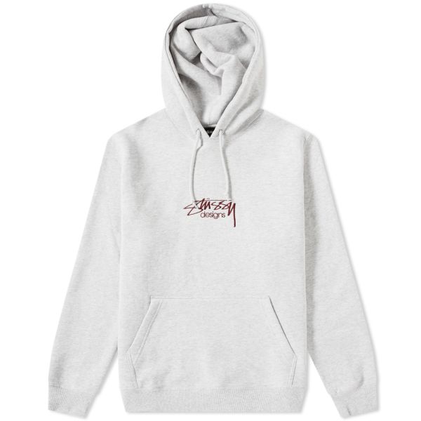 stussy design applique hoodie