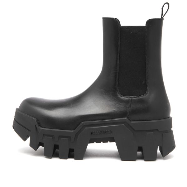 balenciaga papier chelsea ankle boots black