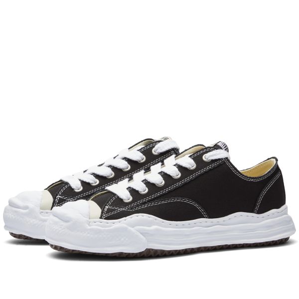 Mihara Hank Low Original Sole Toe Cap Canvas Sneaker Black | END. (NZ)