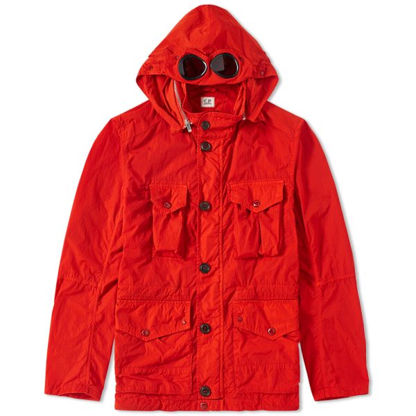 cp company red hoodie