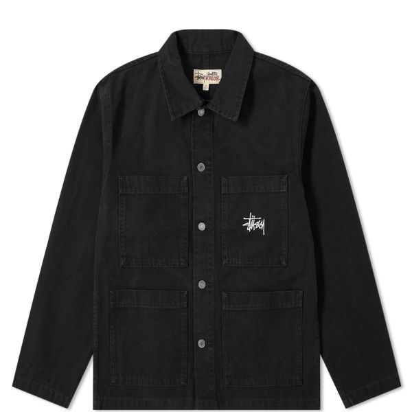 Stussy Canvas Chore Jacket 最終在庫限り black jacket chore canvas stussy 2021fw カバーオール