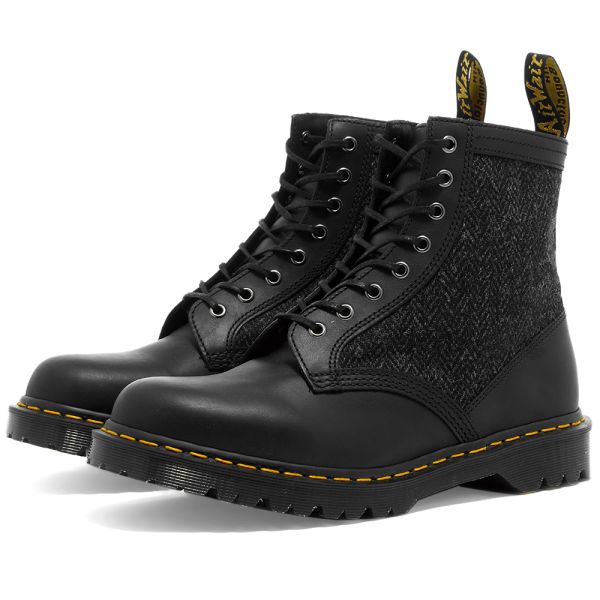 1460 harris tweed lusso leather ankle boots