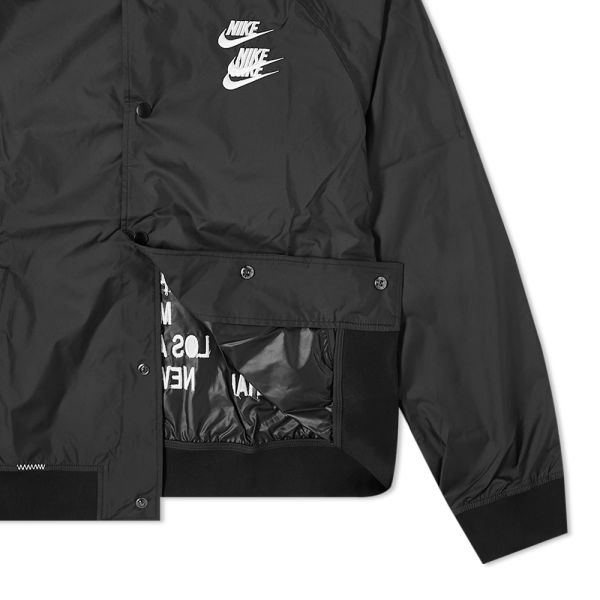 nike white bomber jacket