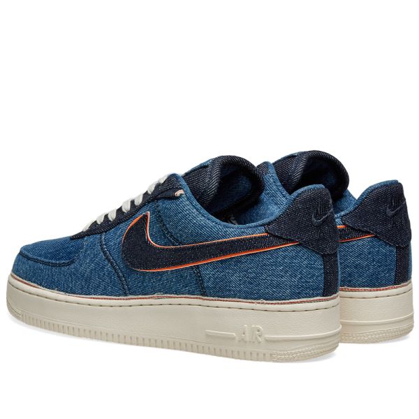nike air force 1 stonewash blue