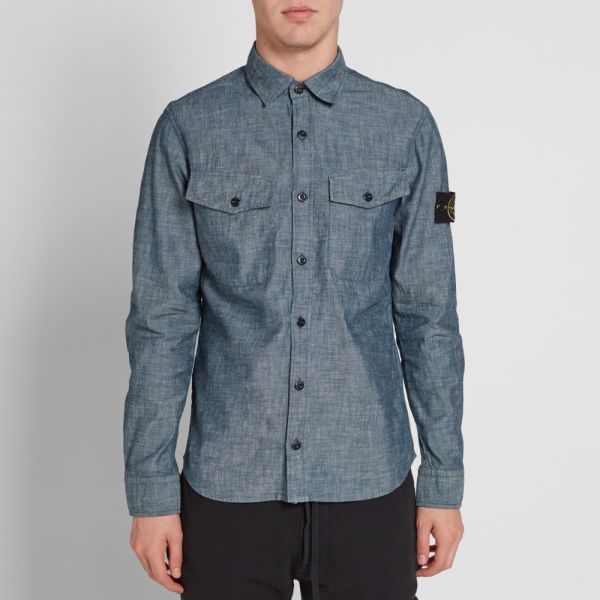 Chambray overshirt clearance