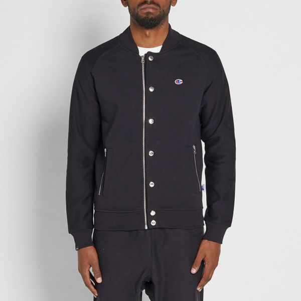 champion bomber jacket black