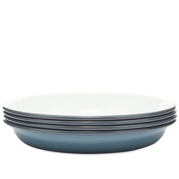 Falcon Enamelware Deep Plates Pigeon Grey END. (US)