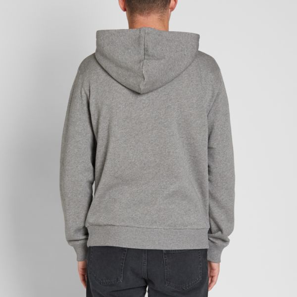 A P C Bro Pullover Hoody Light Grey End