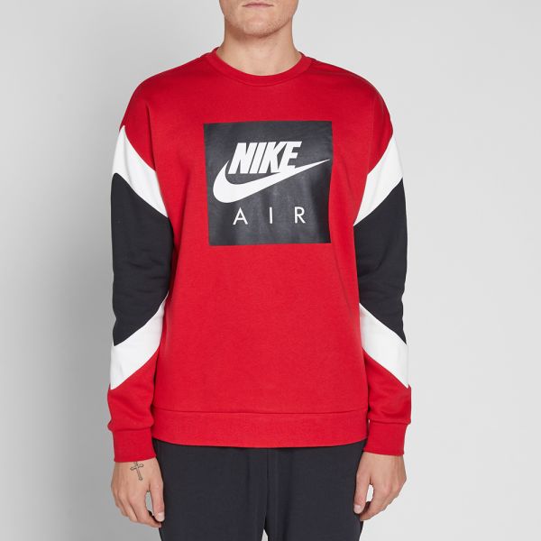 nike air crew sweatshirt red