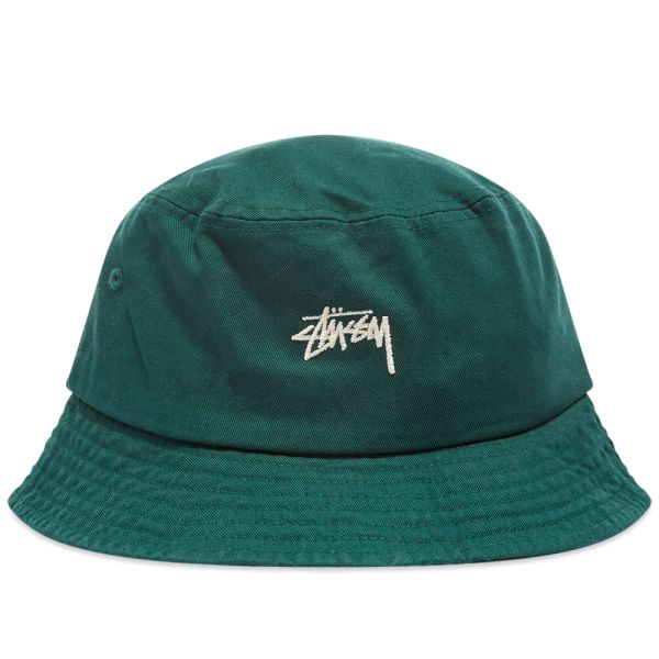 Green stussy bucket hat Clearance