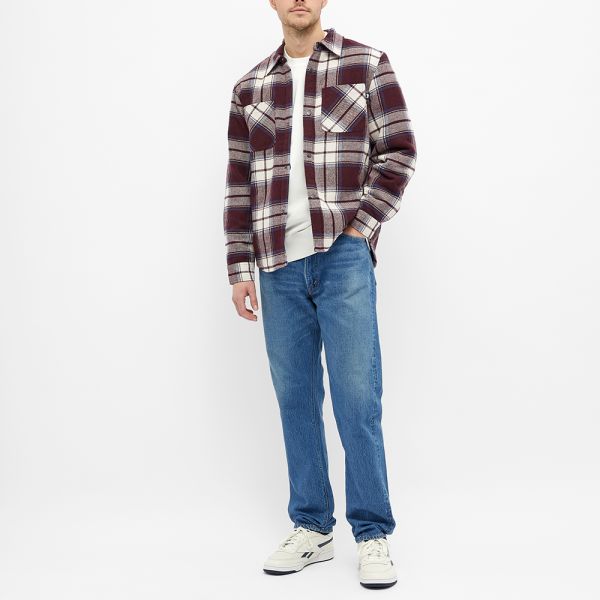Stussy plaid quilted shirt clearance