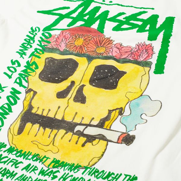 Stussy Smokin' Skull Pigment Dyed Tee 